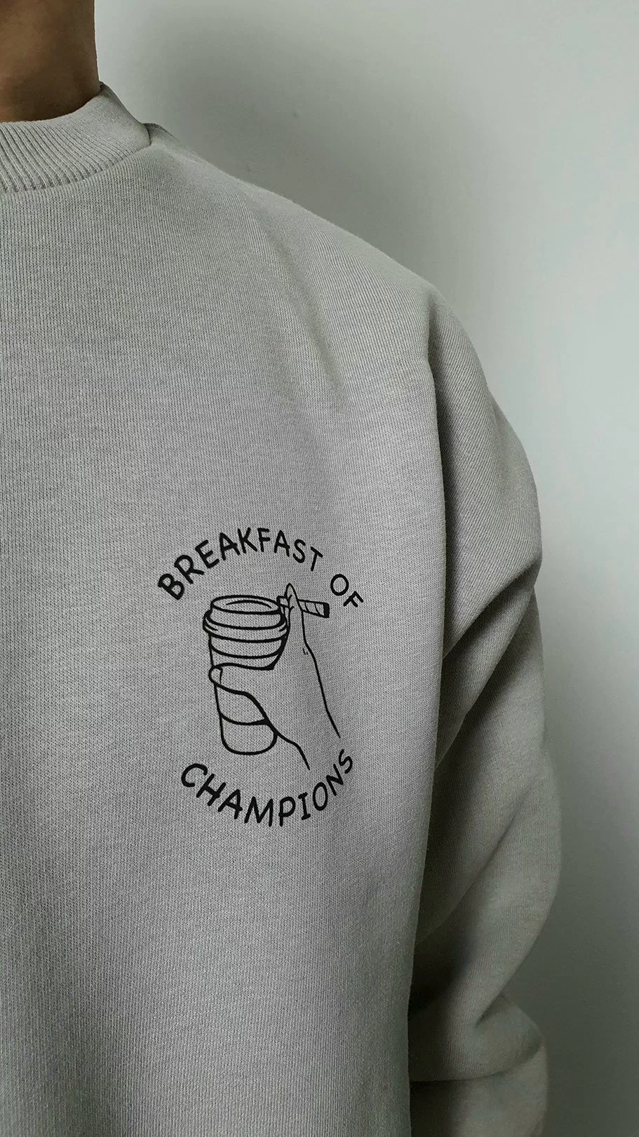 Champagne breakfast of champions sales sweatshirt