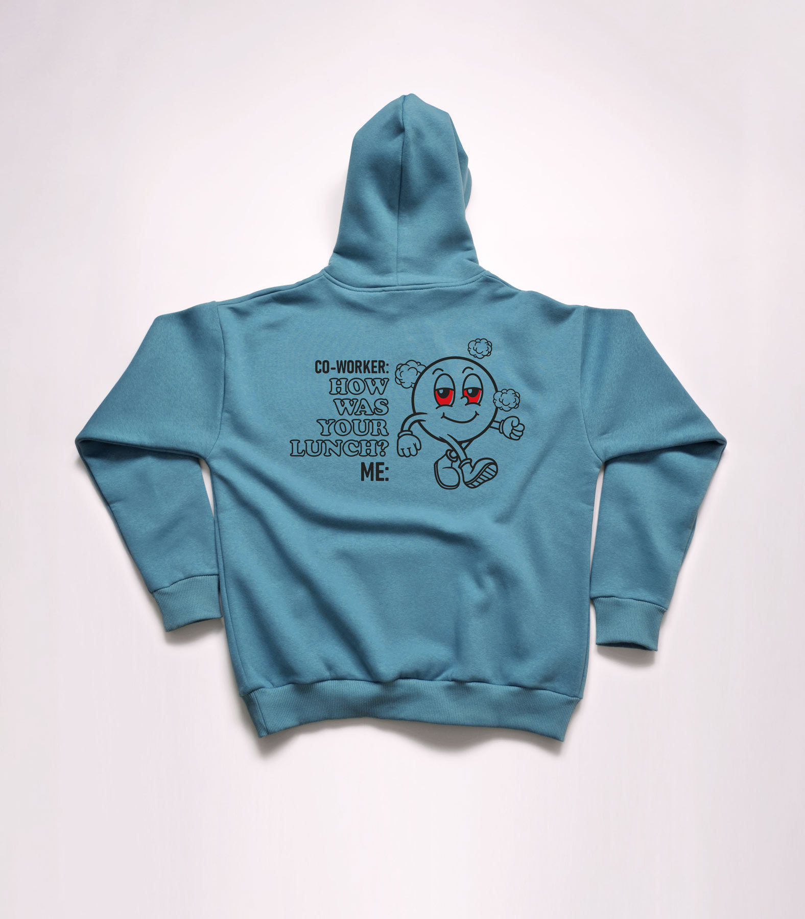 Lunch Break / Oversized Hoodie Hay Aksi Şeytan