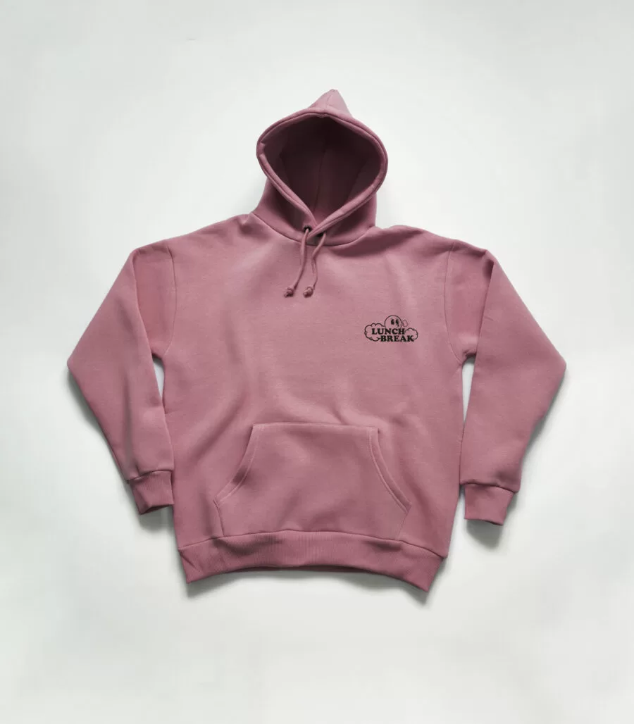 Lunch Break / Oversized Hoodie Hay Aksi Şeytan